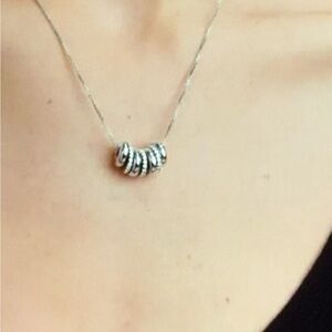 Theograce Silver Candy necklace with beads